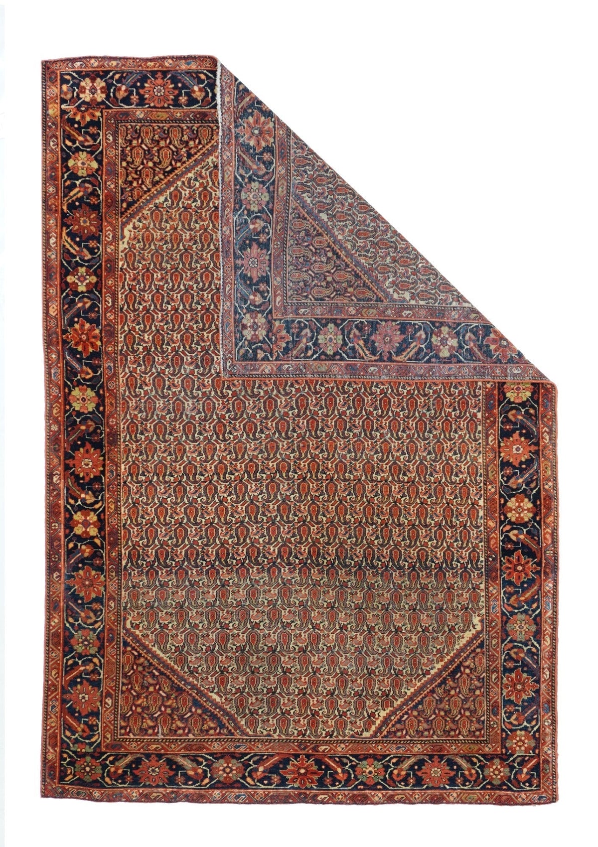 Antique Farahan Sarouk Rug 4'4'' x 6'7''