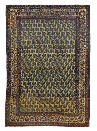 Antique  Lavar Kerman Rug 4'2'' x 6'4''