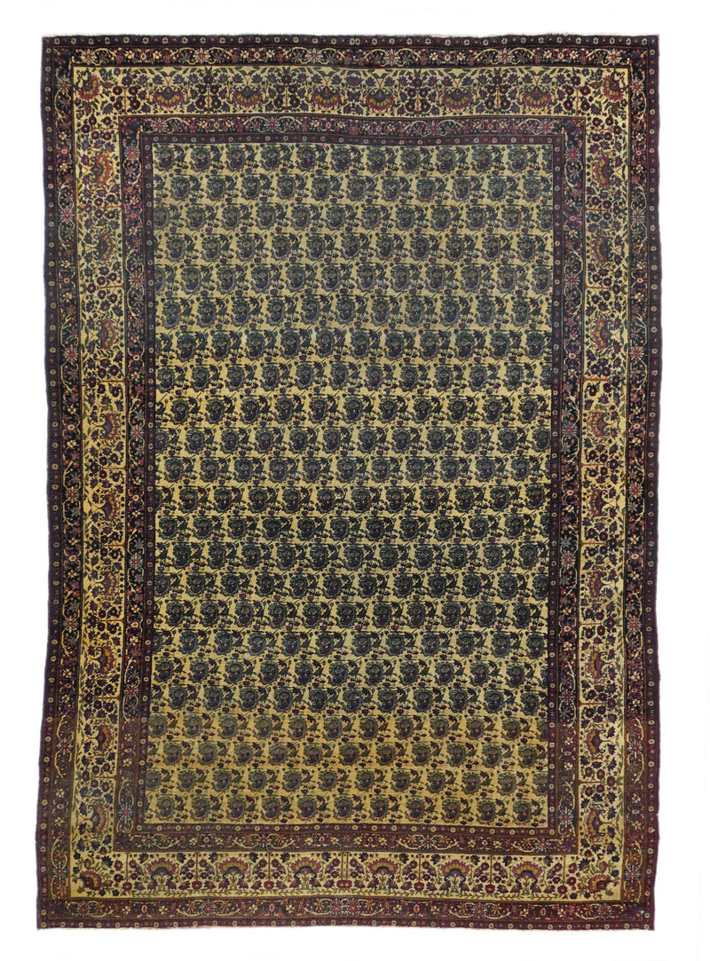 Antique  Lavar Kerman Rug 4'2'' x 6'4''