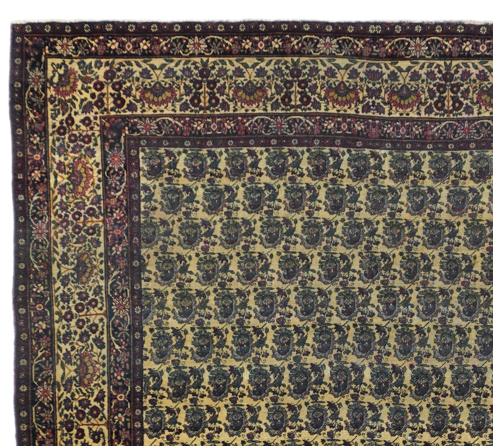 Antique  Lavar Kerman Rug 4'2'' x 6'4''