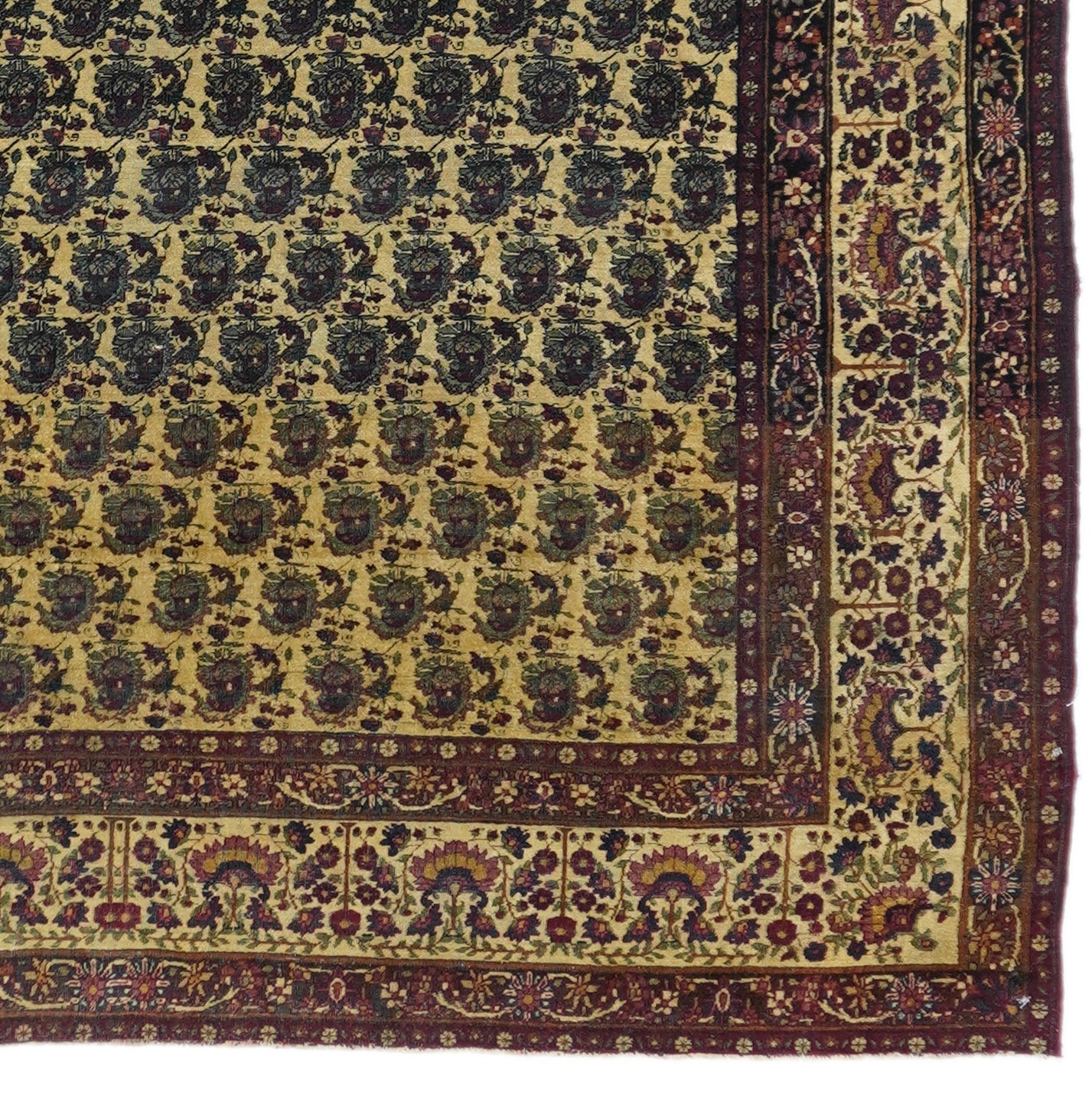 Antique  Lavar Kerman Rug 4'2'' x 6'4''