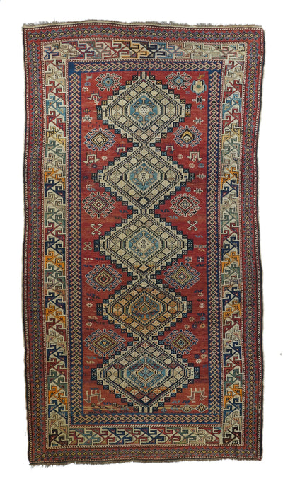 Antique Caucasian Shirvan Rug 5'3'' x 9'7''