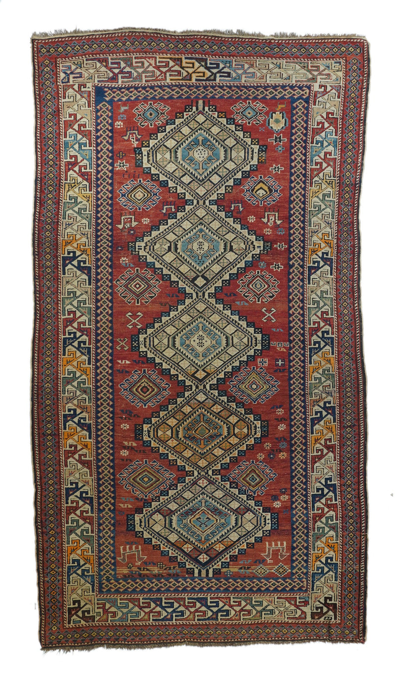 Antique Caucasian Shirvan Rug 5'3'' x 9'7''