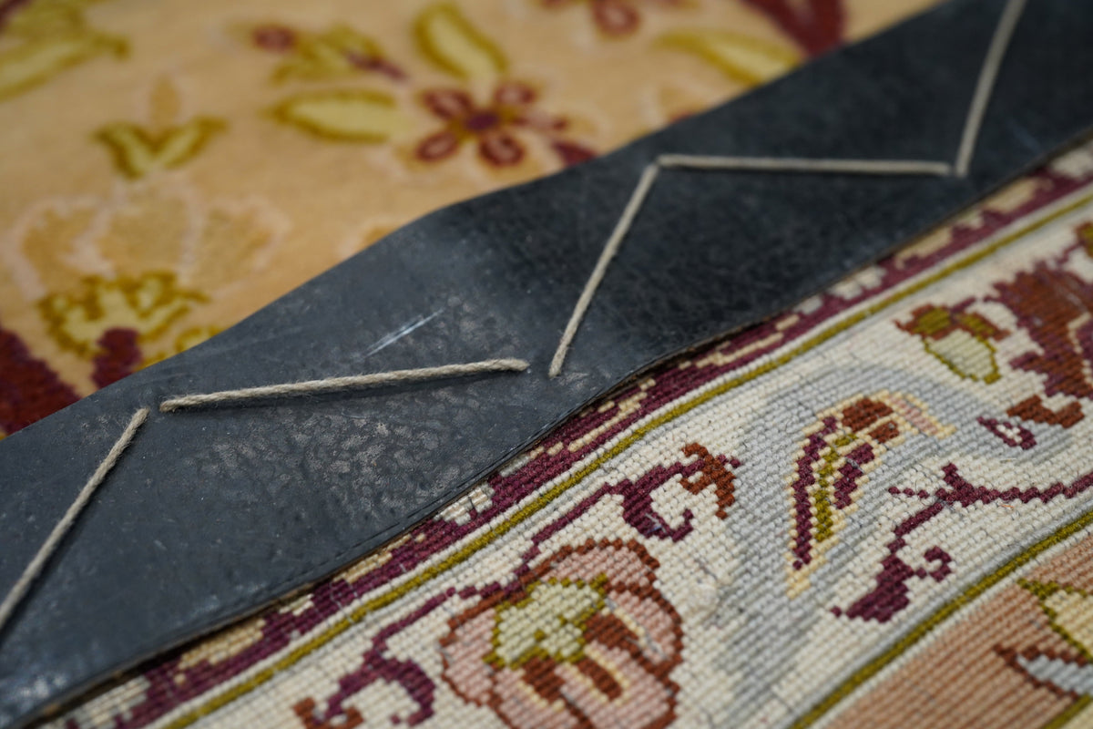 Extremely Fine  Isfahan Wool and Silk Rug 5'1'' x 7'7''