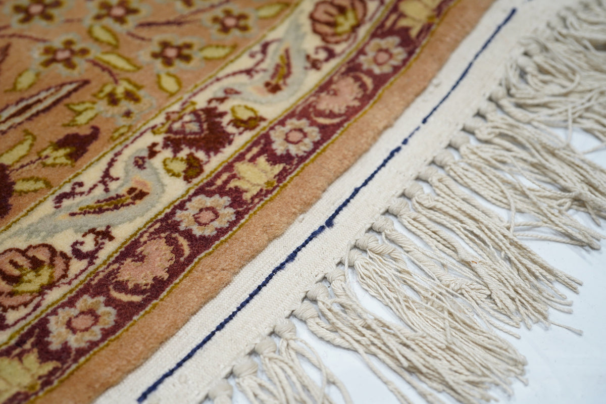 Extremely Fine  Isfahan Wool and Silk Rug 5'1'' x 7'7''