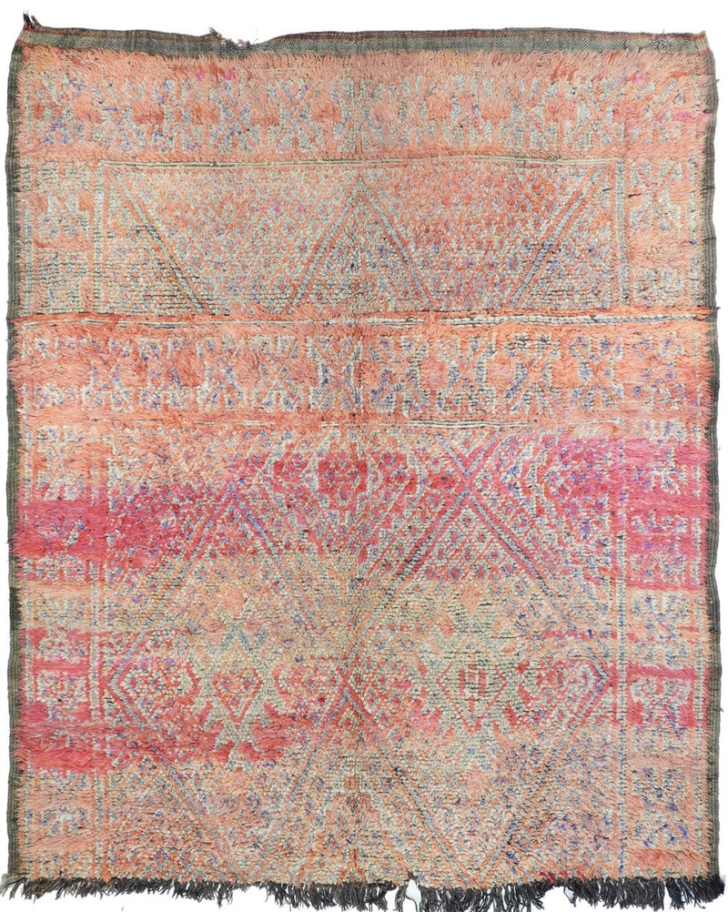 Vintage Moroccan Rug 6'9'' x 8'0