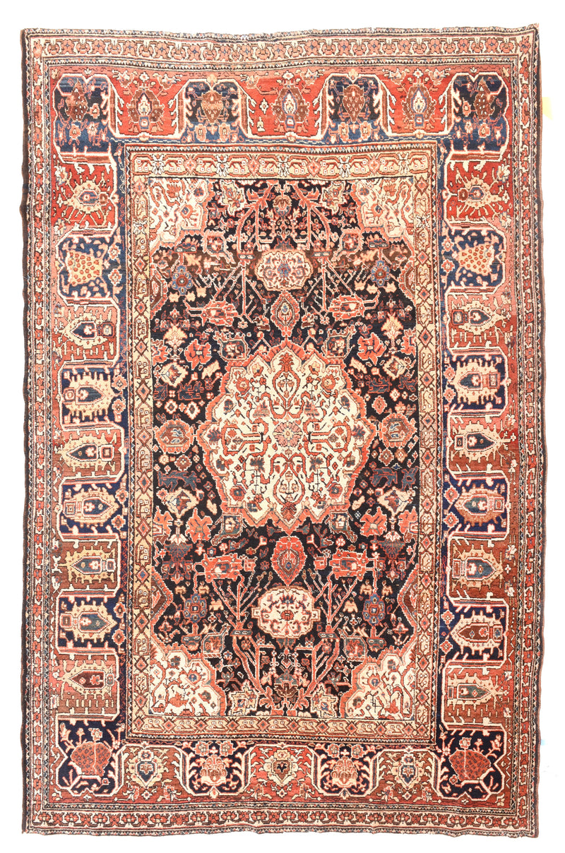 Antique Bakhtiari Rug 6'0'' x 9'10''