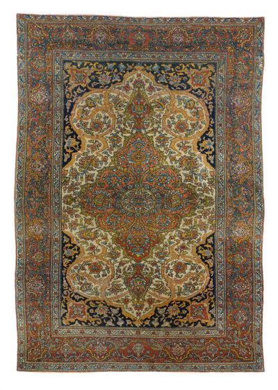 Antique Tehran Rug 4'5'' x 6'10''