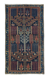 Antique Bakhtiari Rug 3'3'' x 5'11''