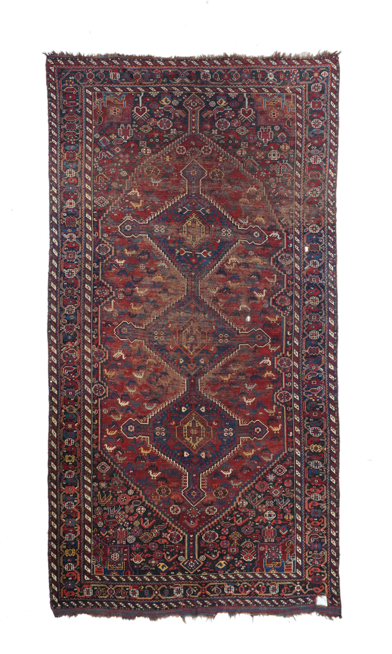 Antique Shiraz Rug 5' 9'' x 11' 0