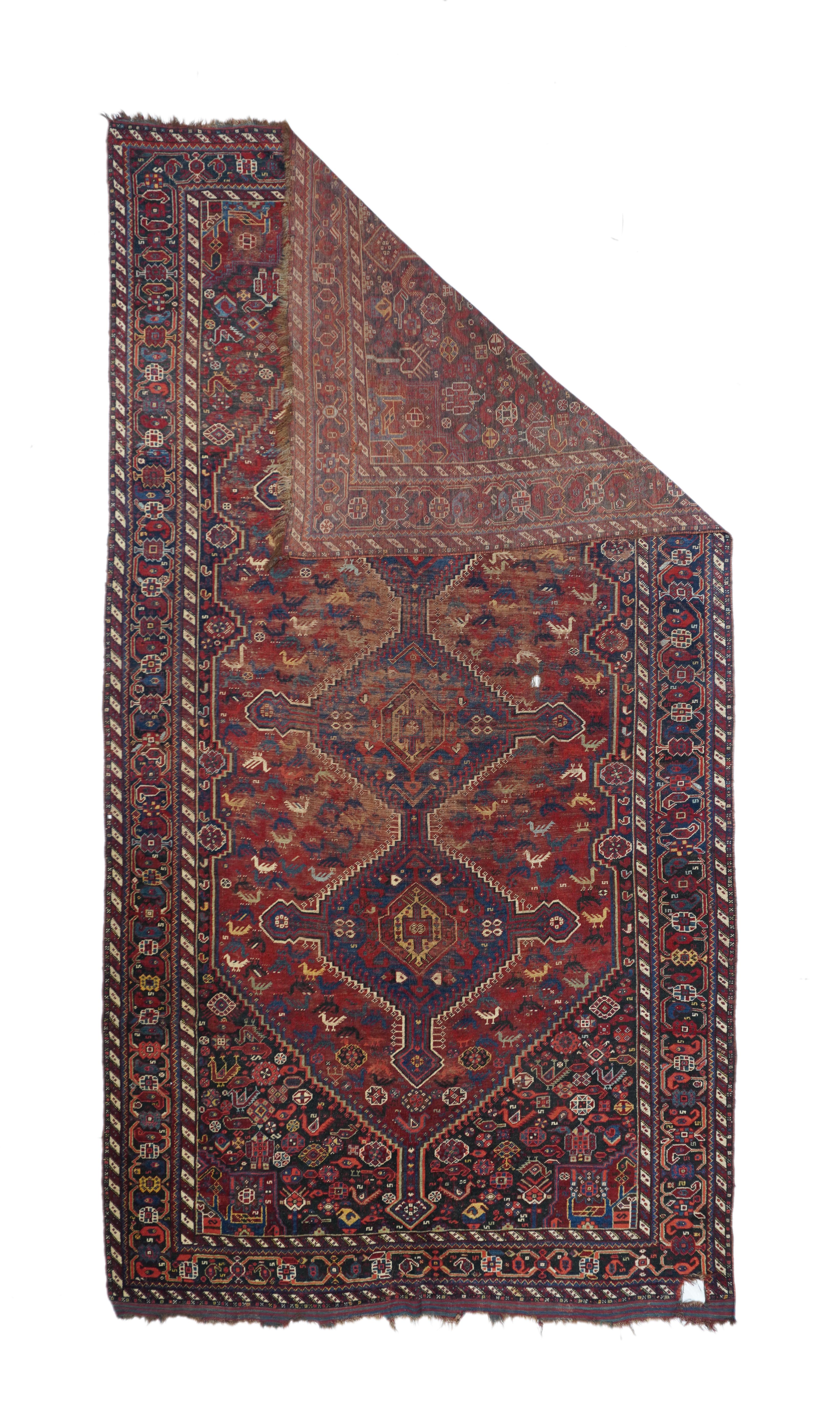 Antique Shiraz Rug 5' 9'' x 11' 0"