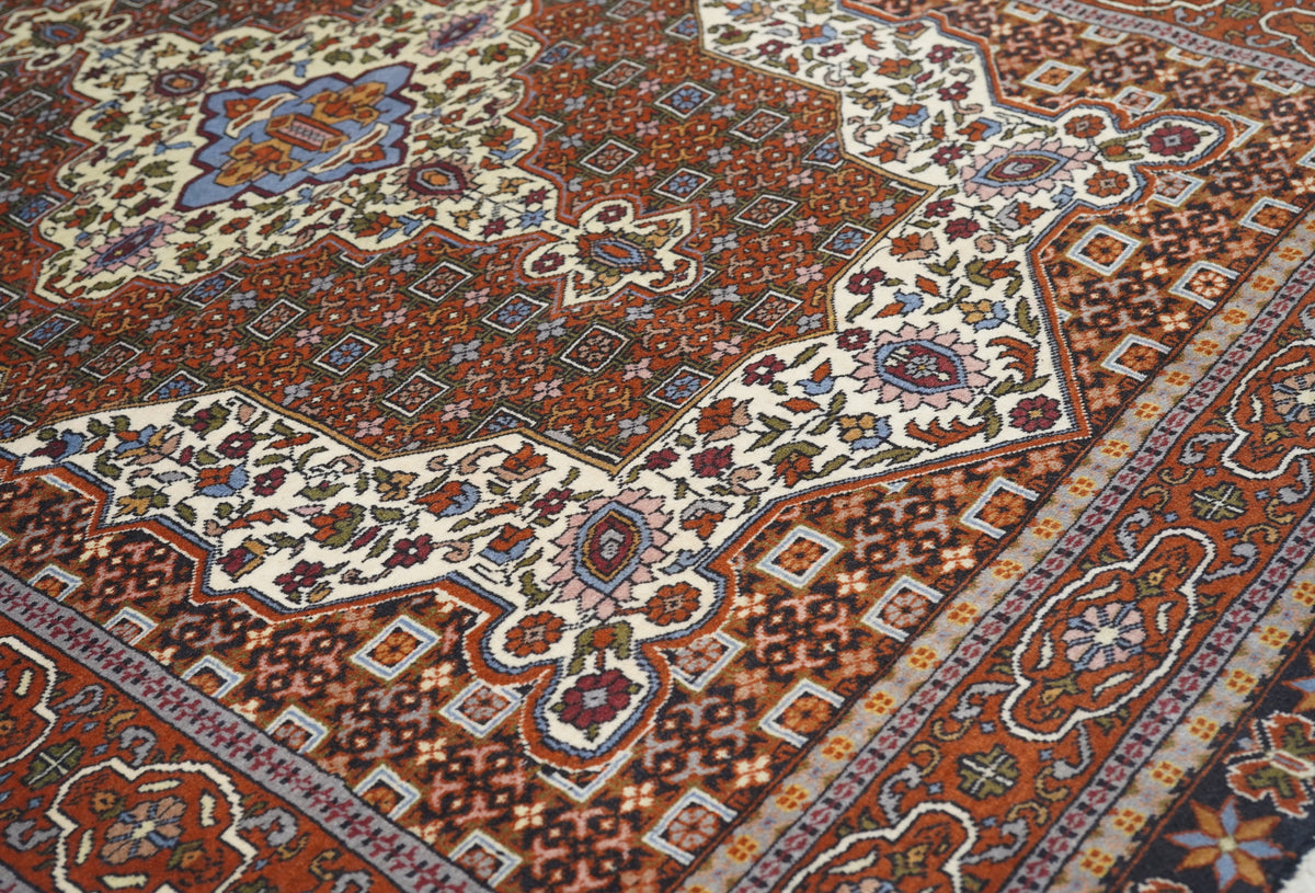 Vintage Tribal Qashqai Rug 4'5'' x 6'1''