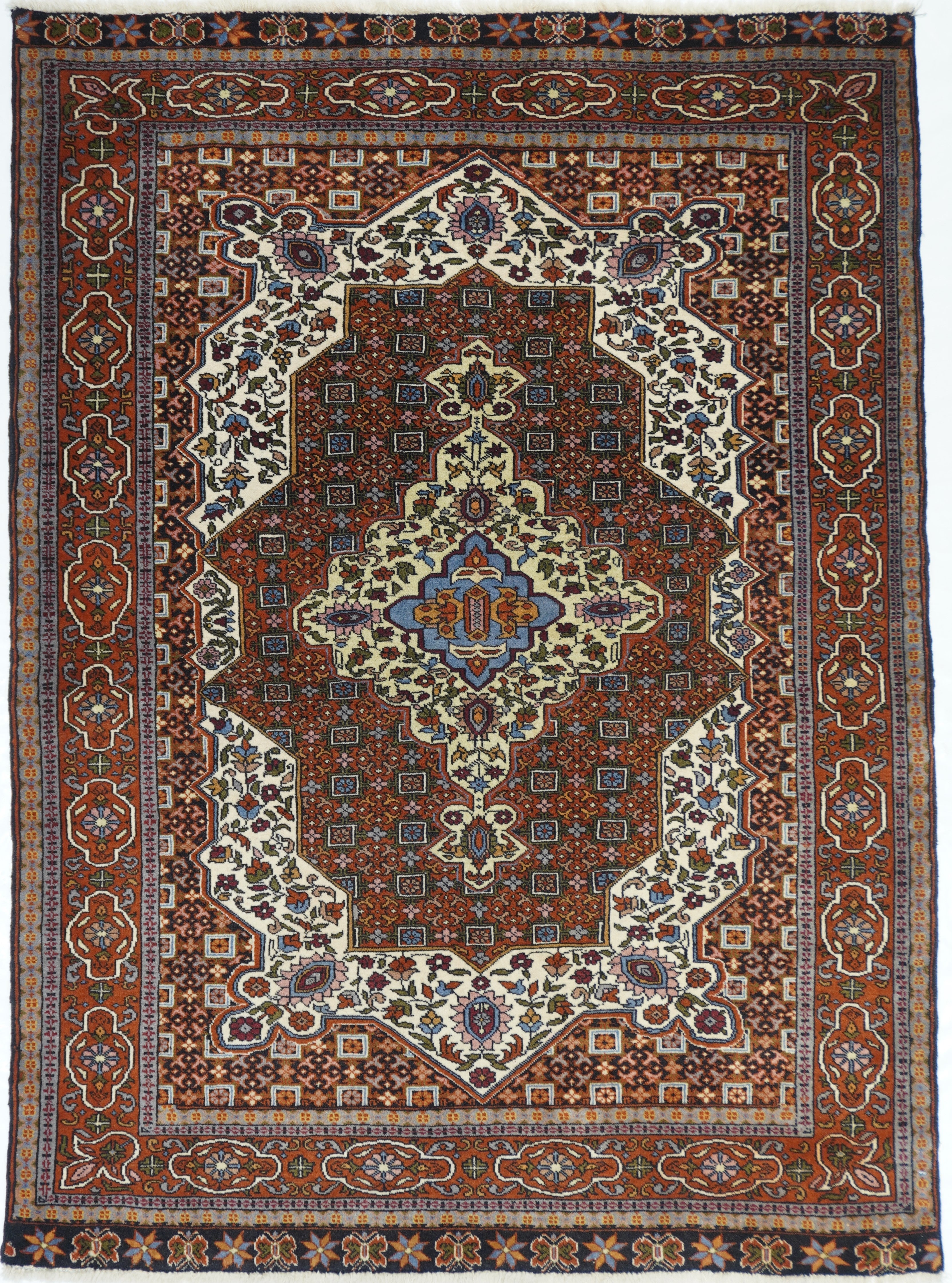Vintage Tribal Ghashghai Rug 4'5'' x 6'1''
