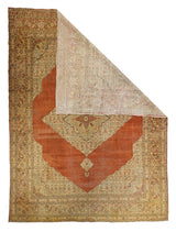 Antique Haji Jalili Tabriz Rug 9'0" x 12' 7"