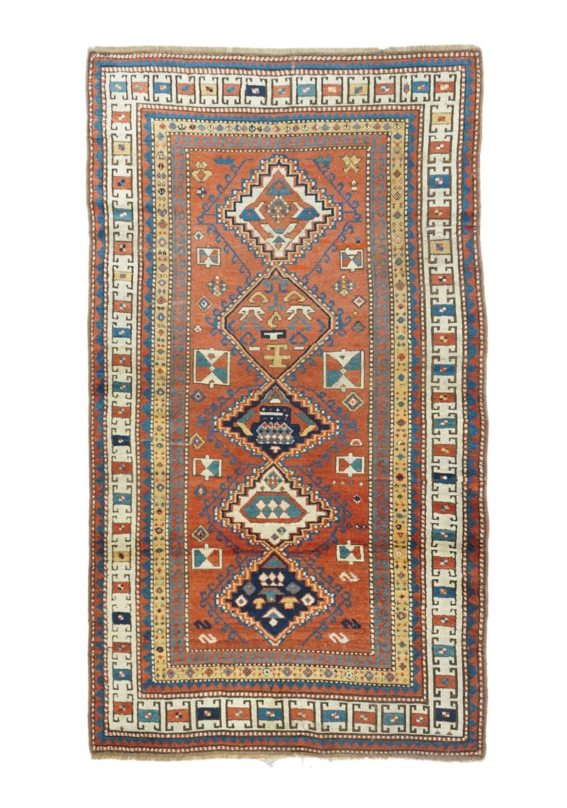 Antique Kazak Rug 4'1'' x 7'1''