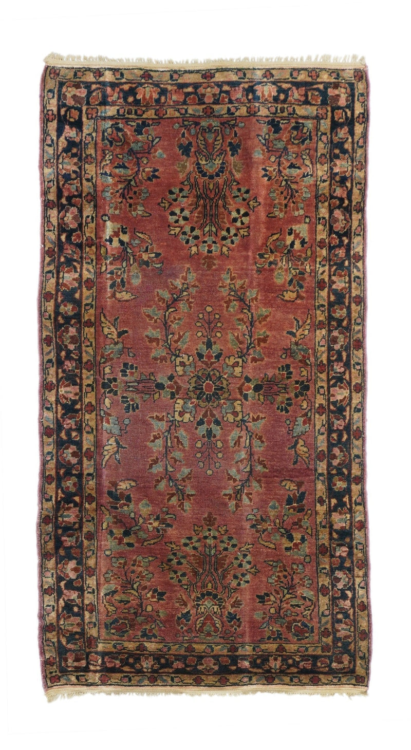 Antique Sarouk Rug 2'6'' x 5'