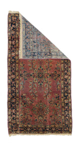 Antique Sarouk Rug 2'6'' x 5'