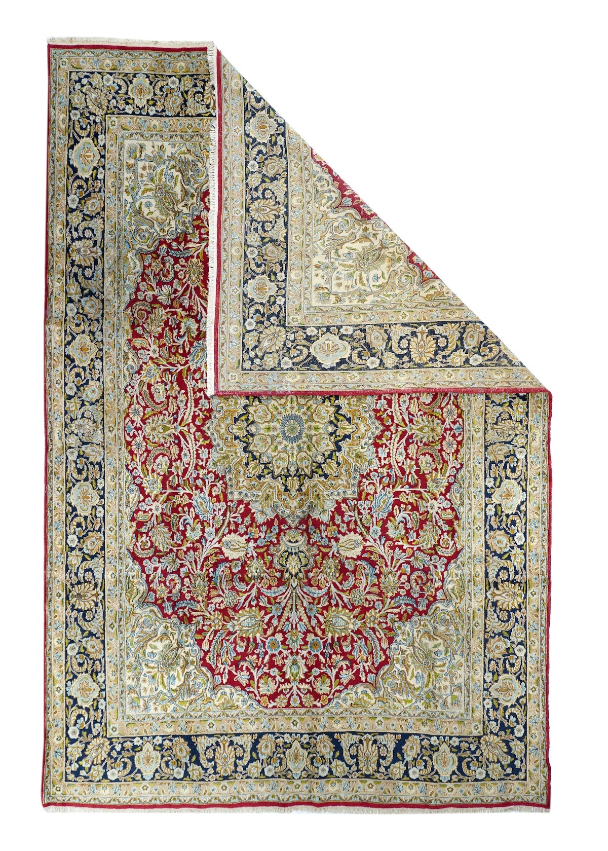 Vintage  Kerman Rug 8' 5" x 12' 5''