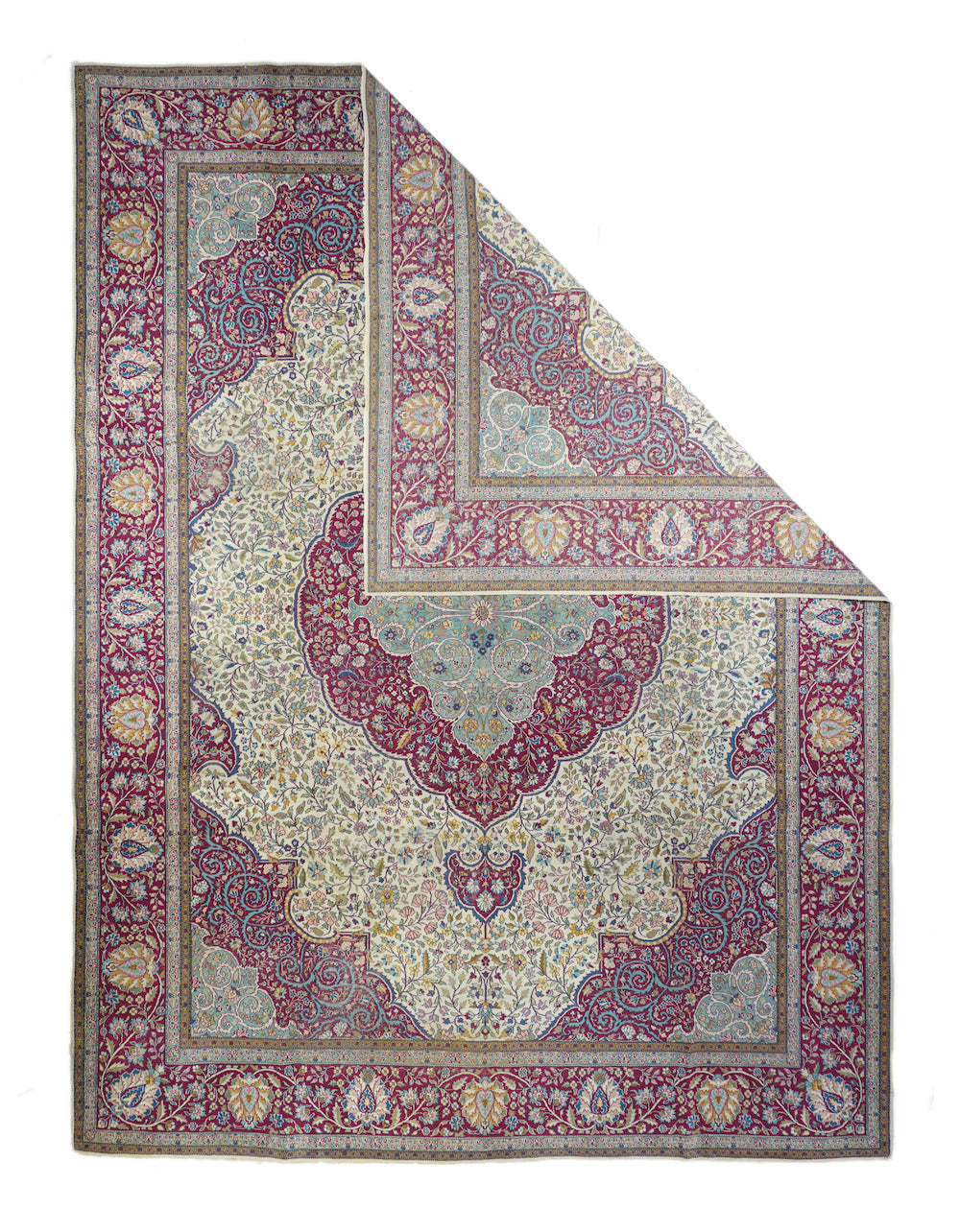 Antique Kerman Rug 9'1'' x 12'0''