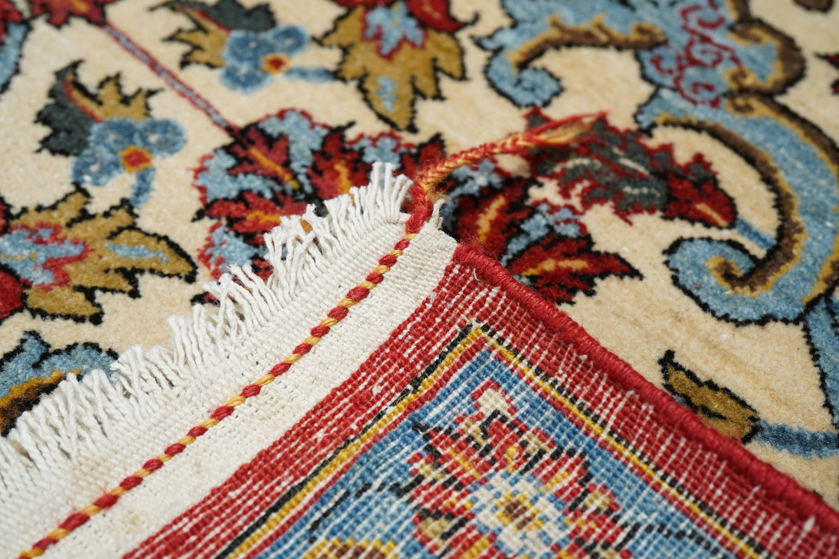 Extremely Fine  Qum Wool Rug 7'10'' x 10'11''