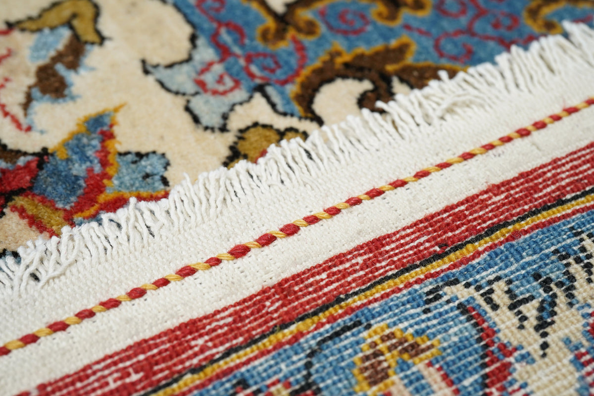 Extremely Fine  Qum Wool Rug 7'10'' x 10'11''