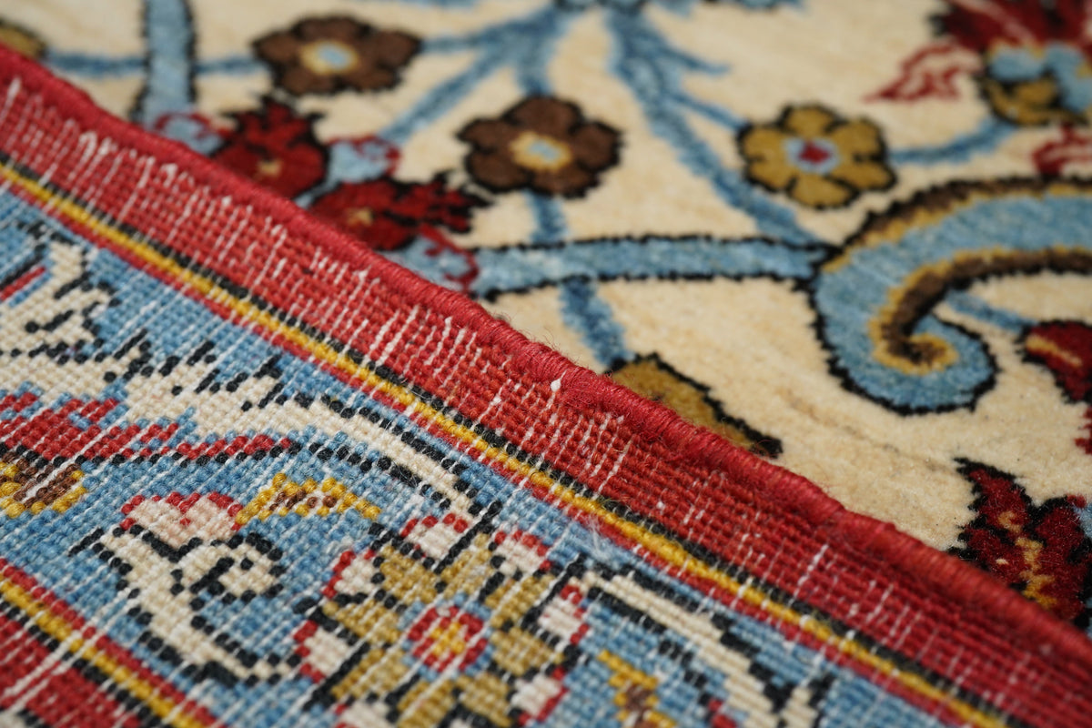 Extremely Fine  Qum Wool Rug 7'10'' x 10'11''
