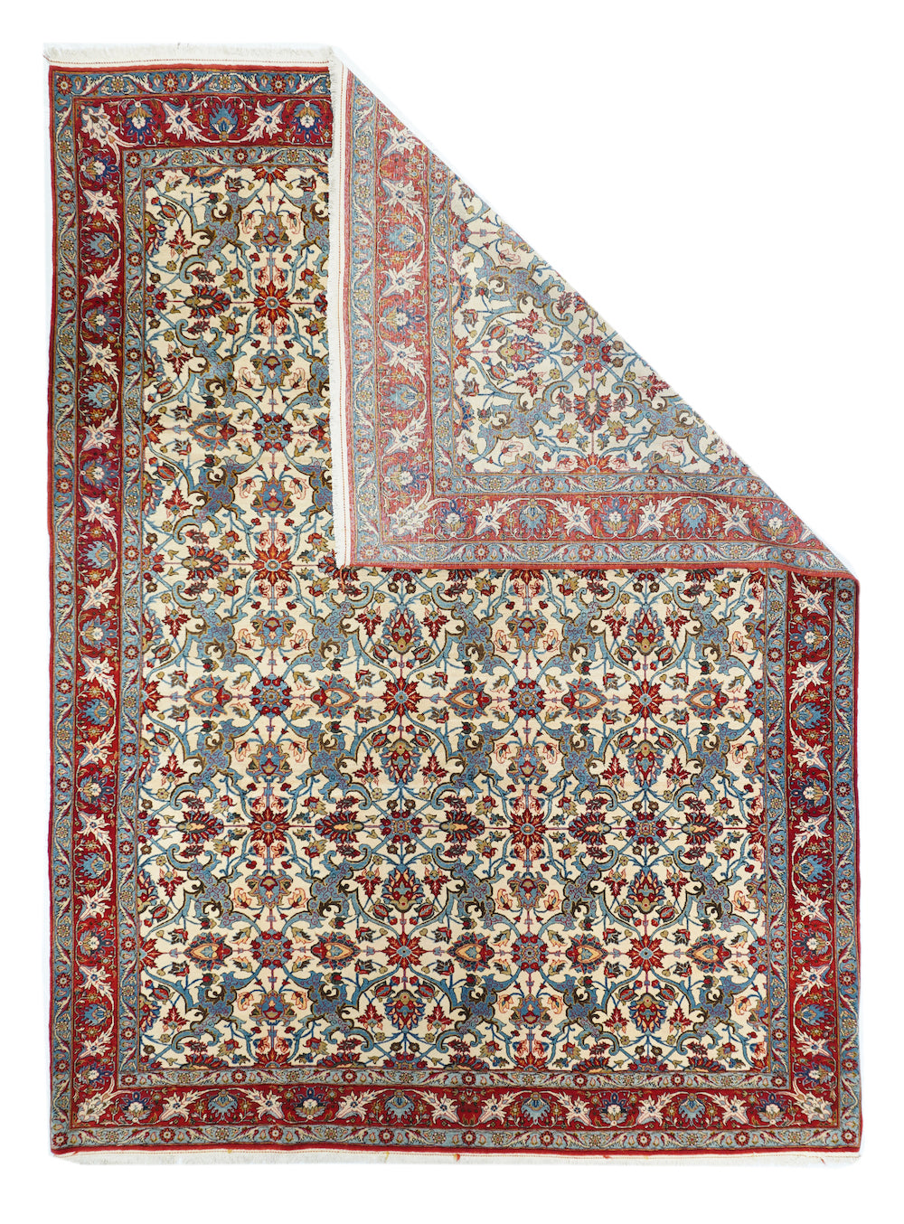 Extremely Fine  Qum Wool Rug 7'10'' x 10'11''