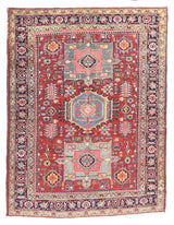 Vintage Heriz Rug 4'6'' x 5'9''