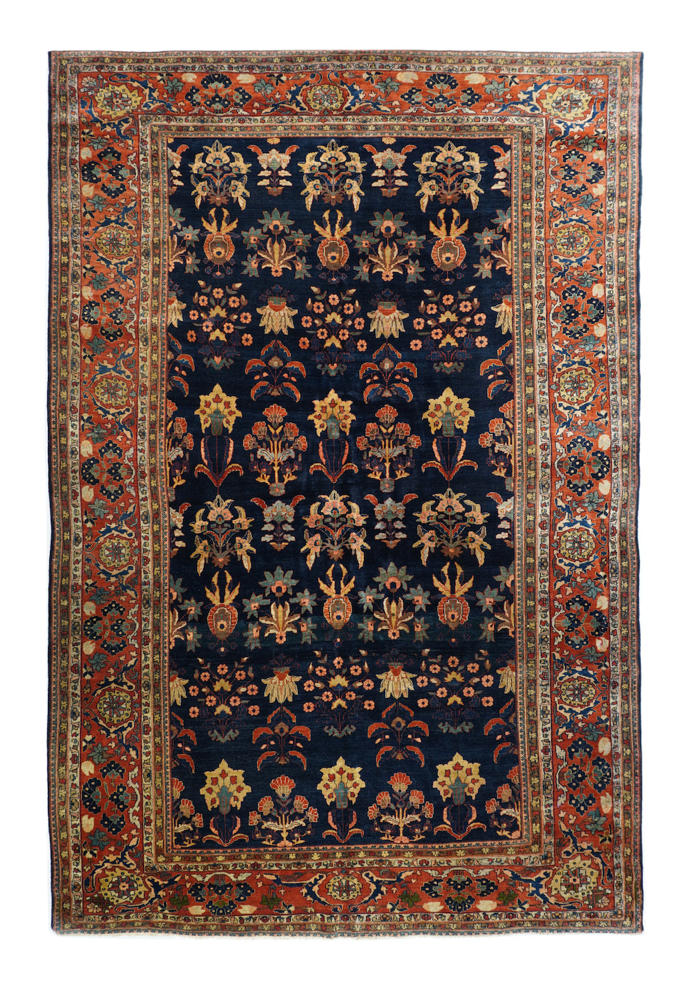 Antique Mohajeran Sarouk Rug 9'5'' x 13'5''