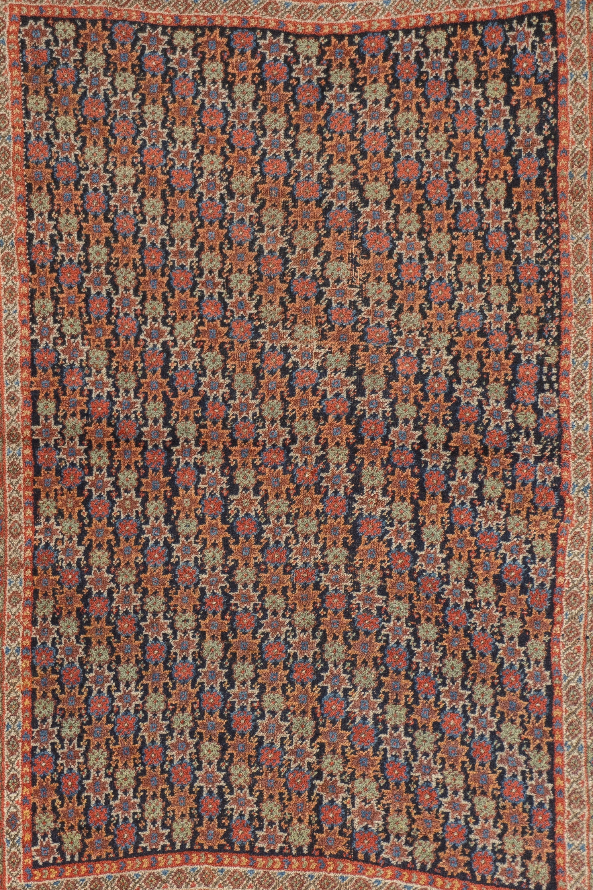 Antique Afshar Area Rug 3'11" x 5'8"