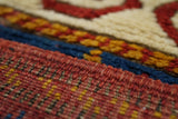 Antique Caucasian Kazak Borcholo Rug 4'9'' x 6'3''