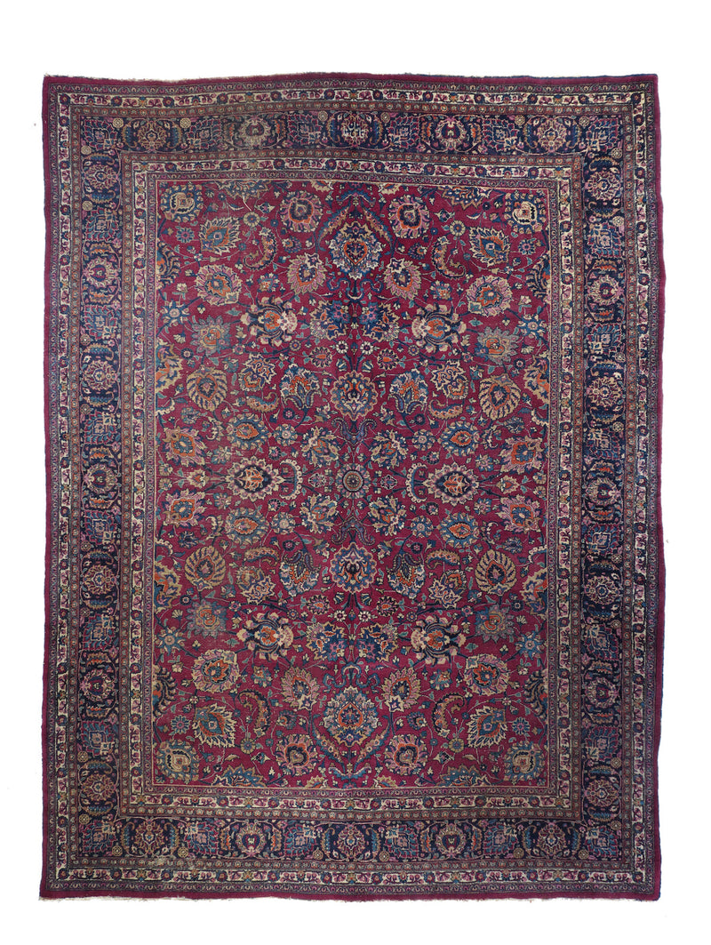Vintage  Mashad Rug 9'8'' x 13'5''