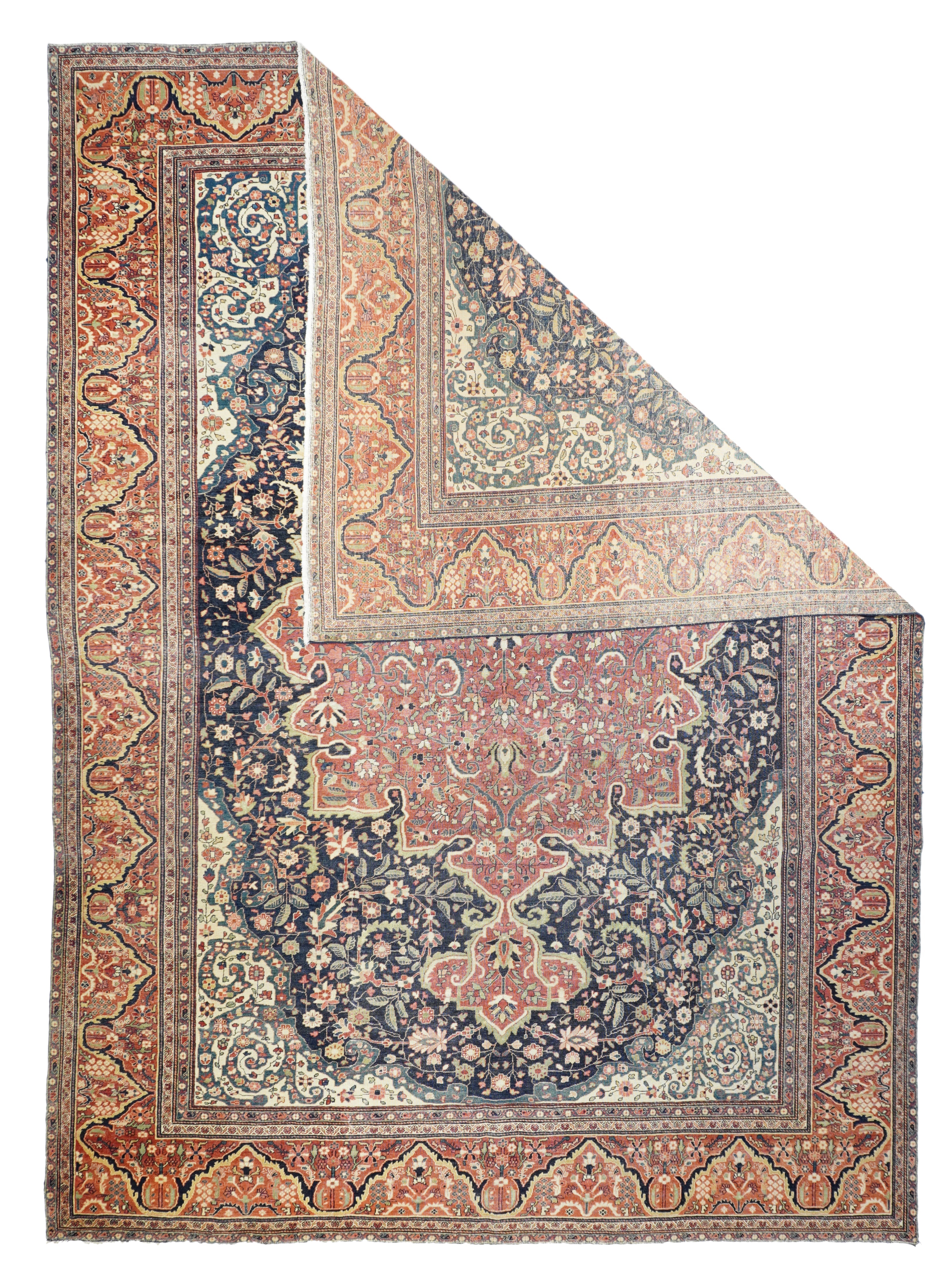 Antique Farahan Sarouk Rug 9' 0" x 12' 3"