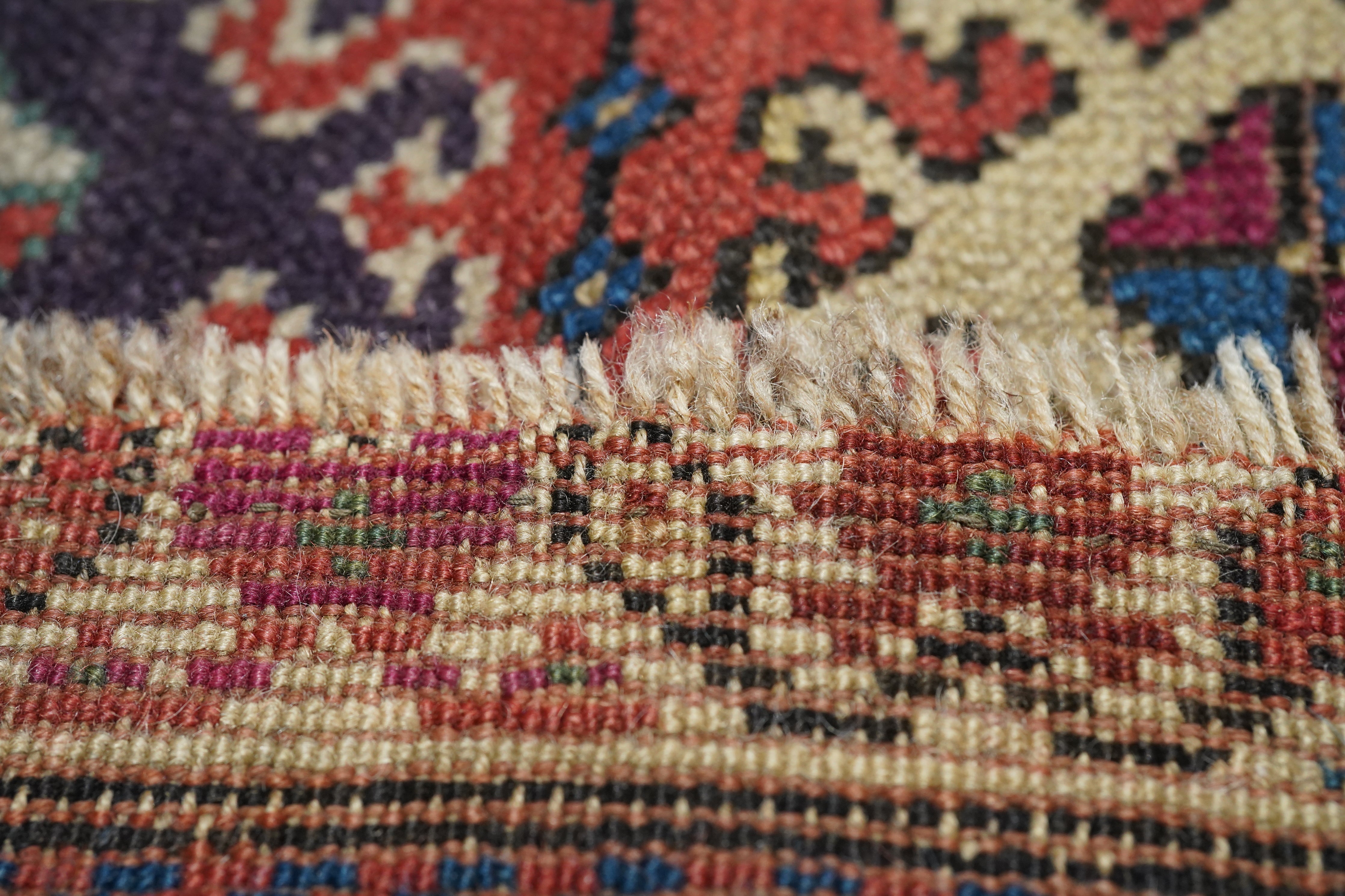 Antique Caucasian Kazak Rug 3'9'' x 7'7''