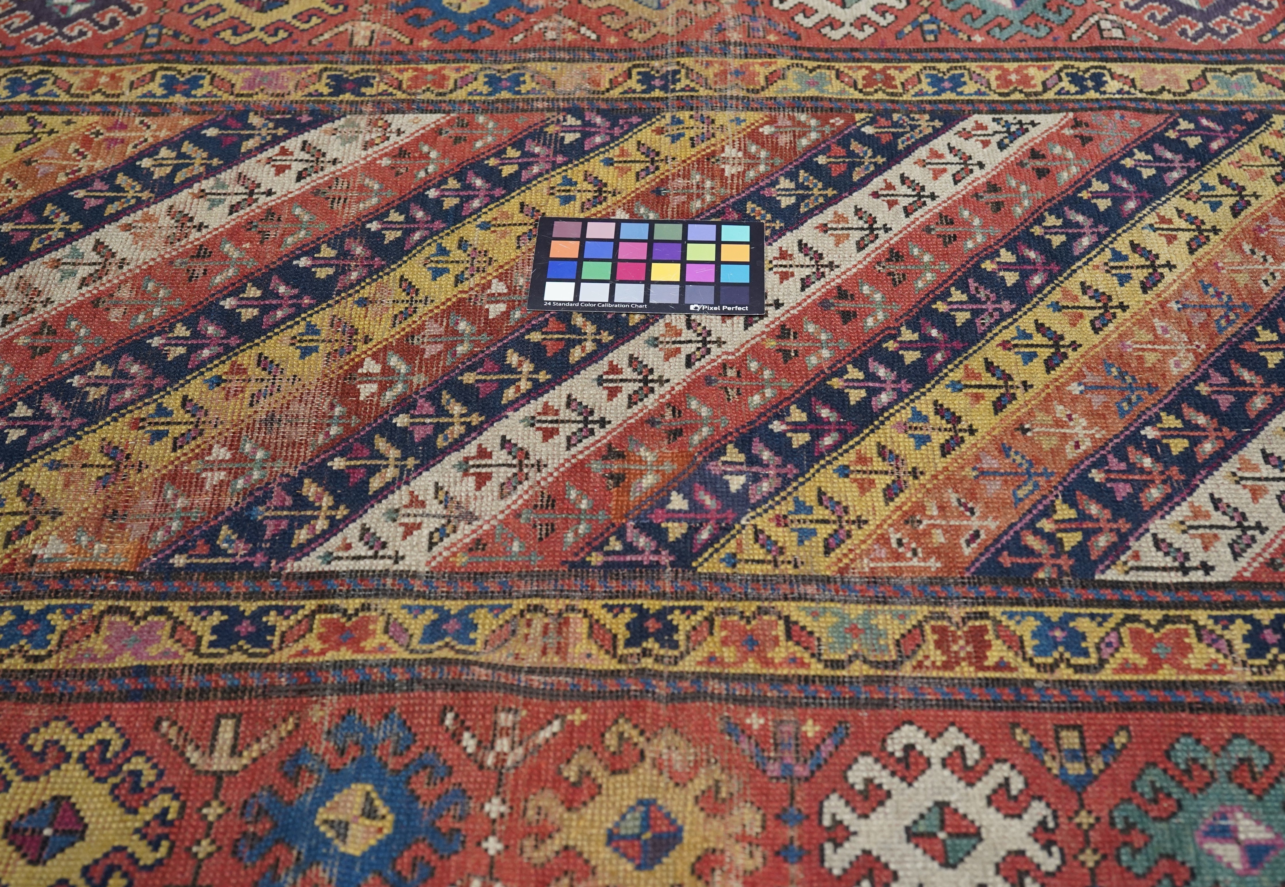 Antique Caucasian Kazak Rug 3'9'' x 7'7''