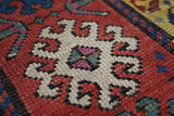 Antique Caucasian Kazak Rug 3'9'' x 7'7''