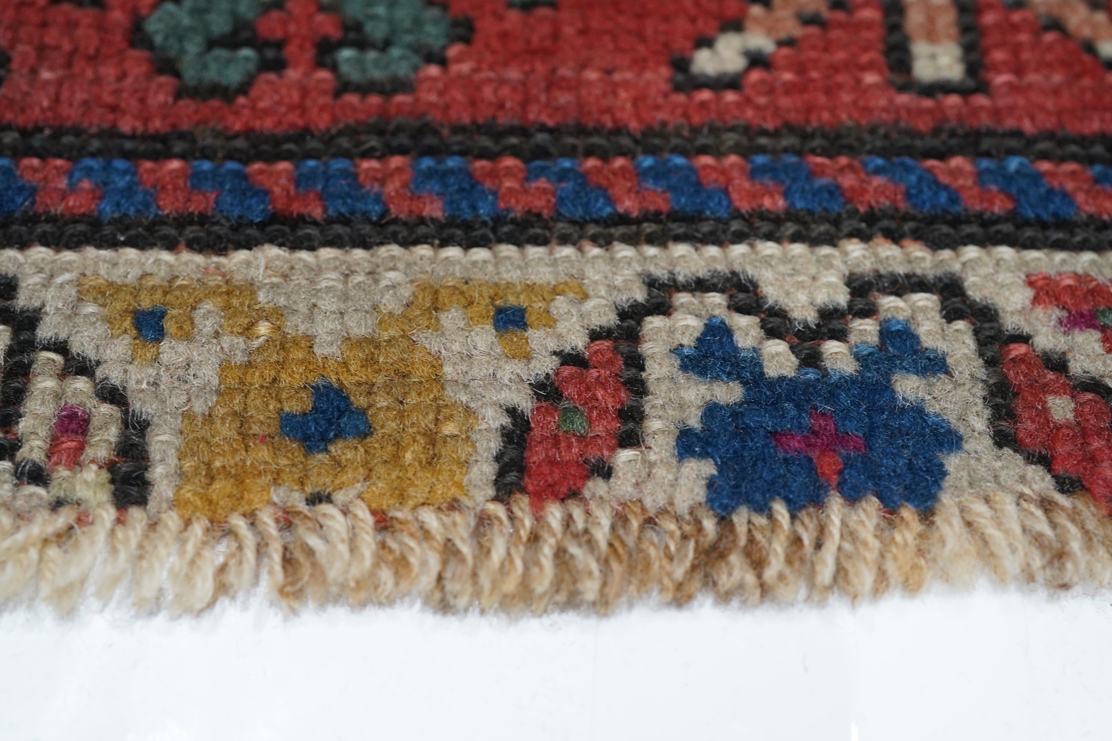 Antique Caucasian Kazak Rug 3'9'' x 7'7''