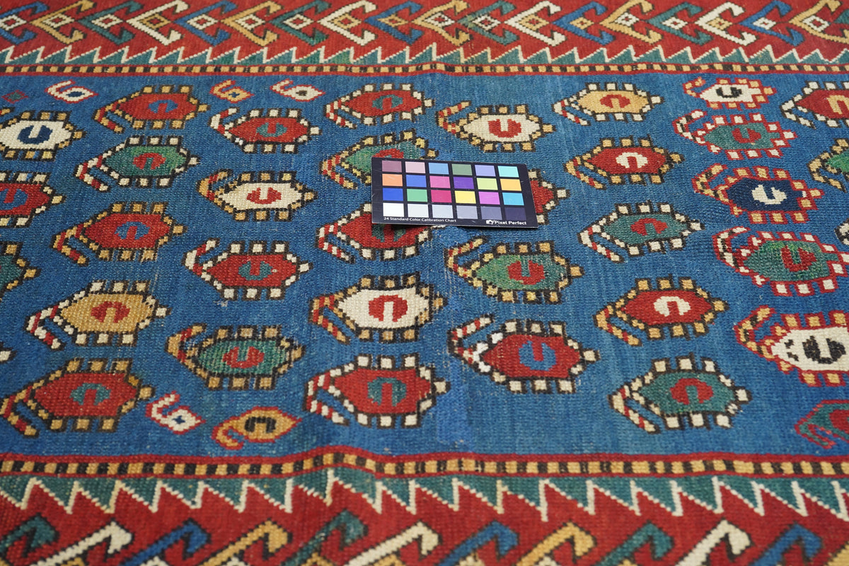 Antique Caucasian Kazak Rug 3'3'' x 4'4''