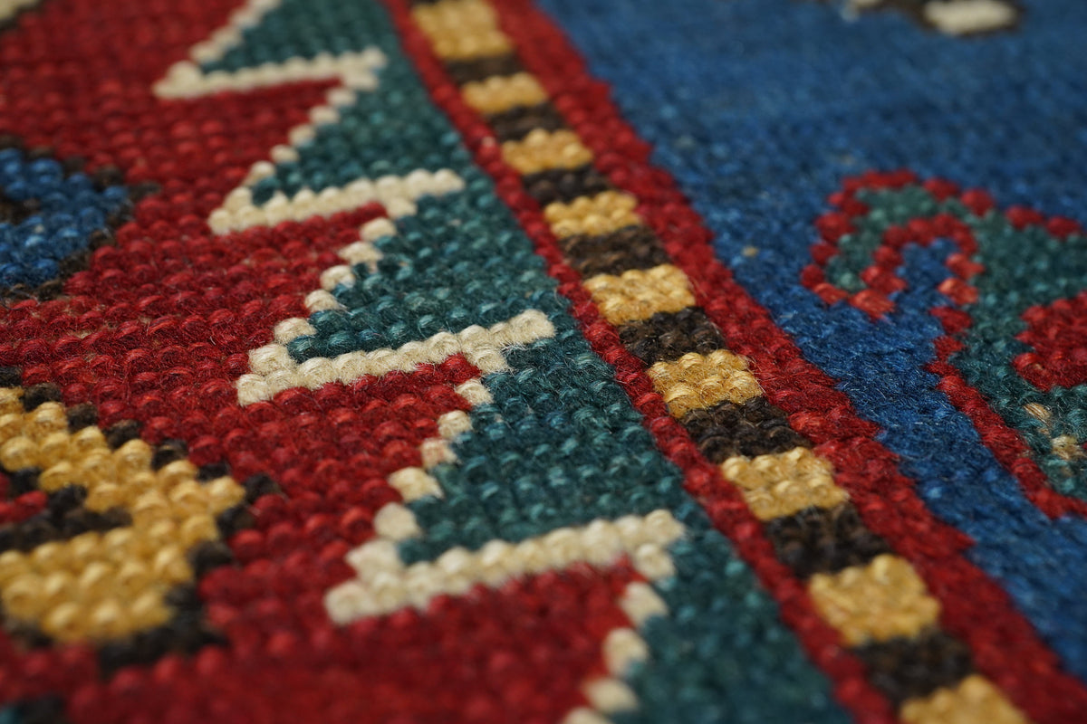 Antique Caucasian Kazak Rug 3'3'' x 4'4''
