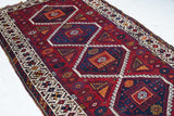 Antique Qashqai Rug 4'3'' x 9'5''