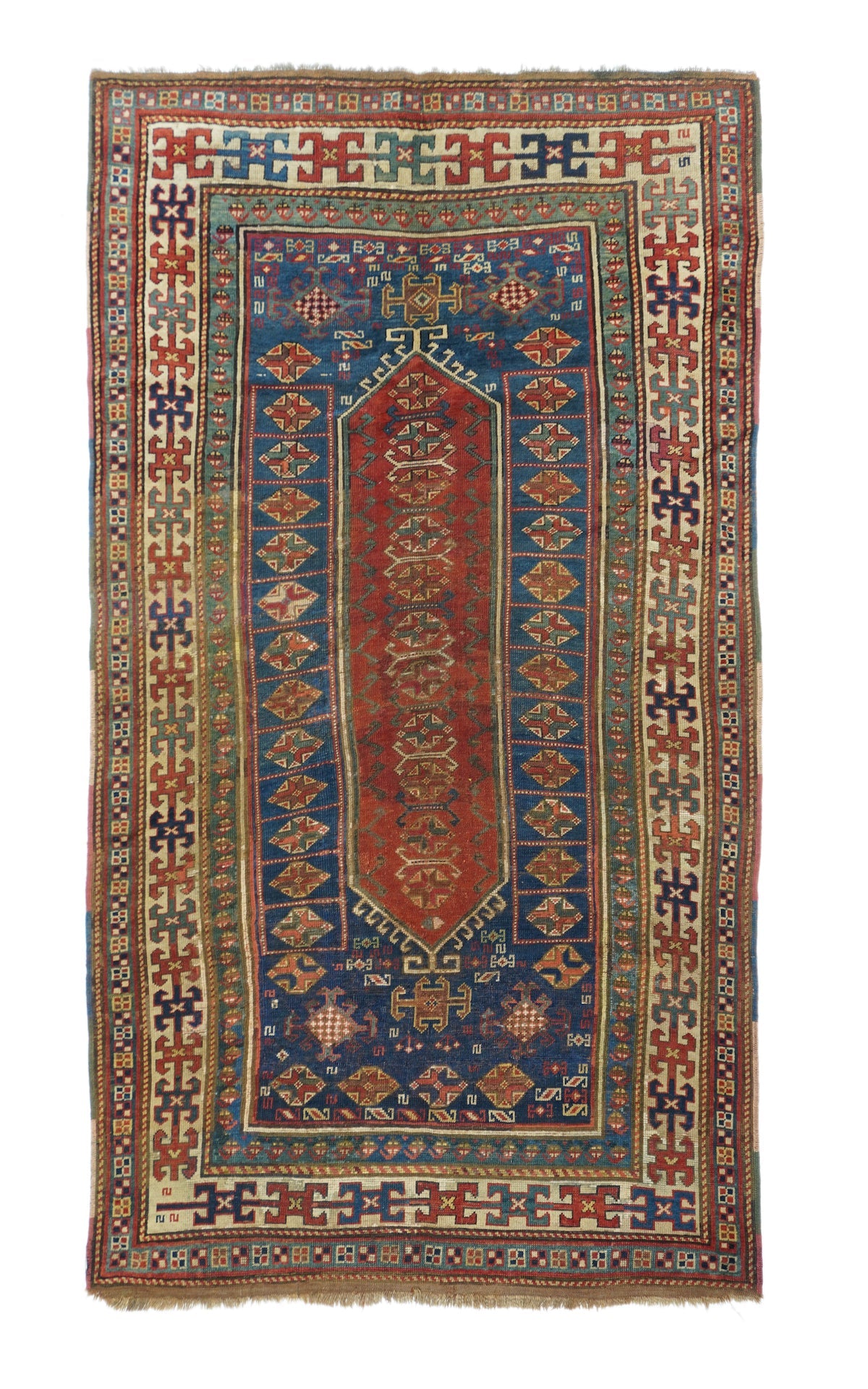 Antique Kazak Rug 4'4'' x 7'9''