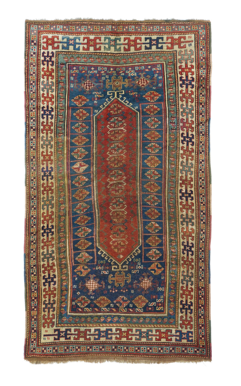 Antique Kazak Rug 4'4'' x 7'9''