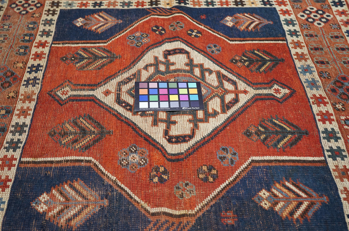 Antique Caucasian Kazak Rug 3'5'' x 4'0''