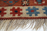 Antique Caucasian Kazak Rug 3'5'' x 4'0''