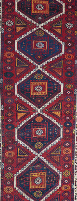 Antique Qashqai Rug 4'3'' x 9'5''