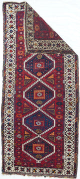 Antique Qashqai Rug 4'3'' x 9'5''