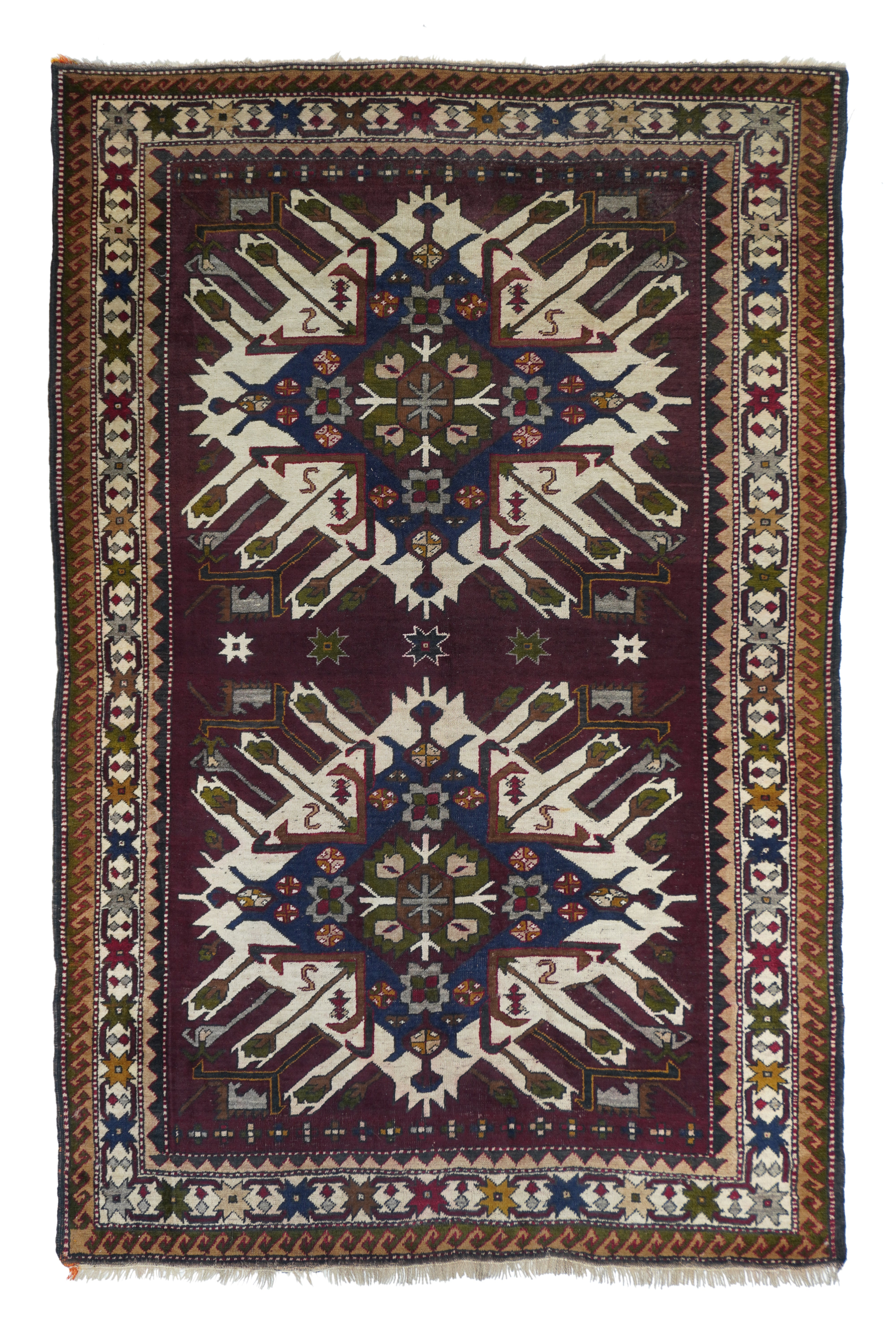 Vintage Caucasian Kazak Rug 5'4'' x 8'4''