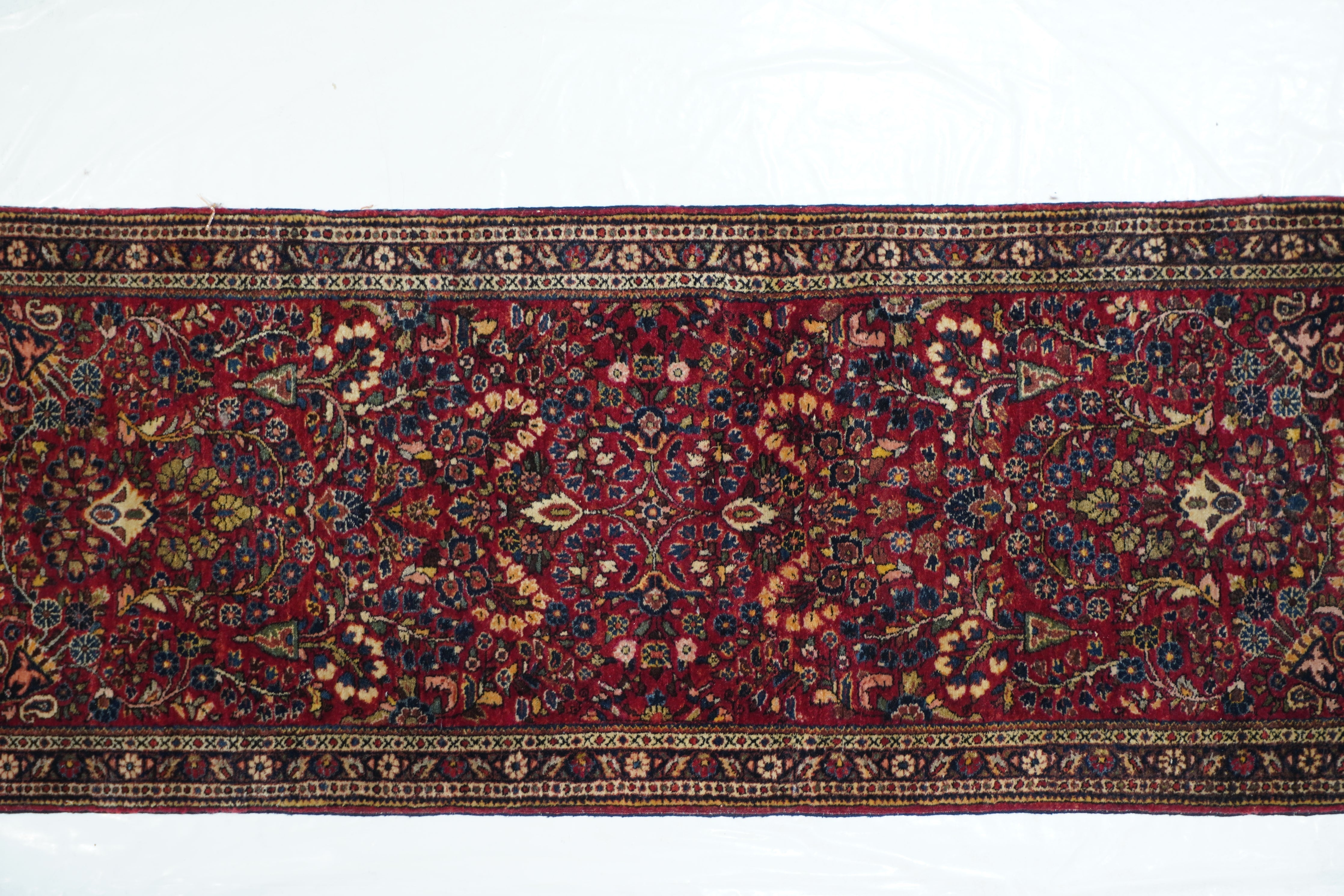 Antique Sarouk Rug 2'6'' x 6'3''