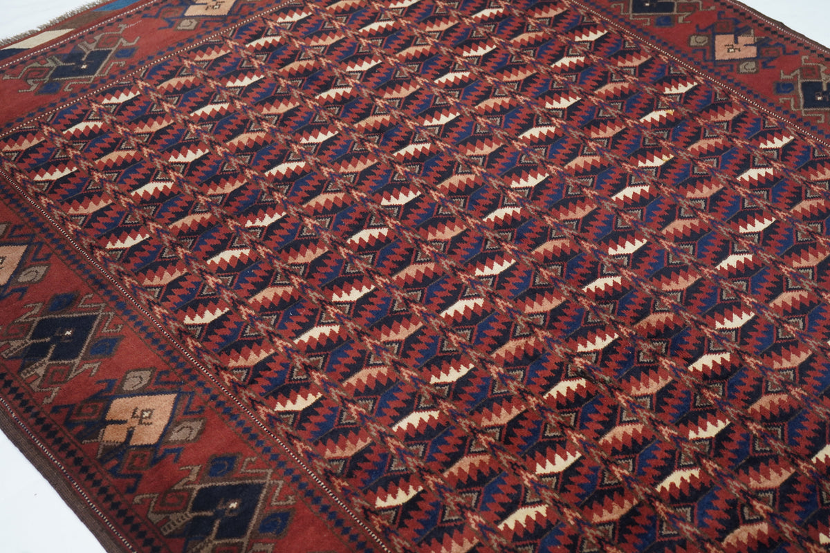 Afghan Rug 5'3'' x 6'4''