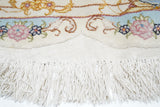 Extremely fine Tabriz 70 Raj. Wool and Silk with a Silk Foundation Rug 13'0" x 13'0"
